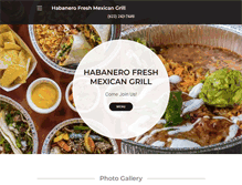 Tablet Screenshot of habanerofreshmex.com